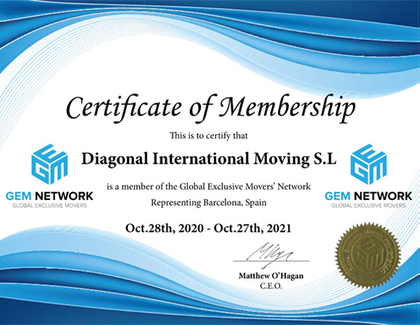 Certificat Global Exclusive Movers